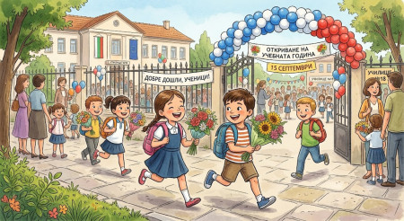 Първият училищен ден, Елин Пелин